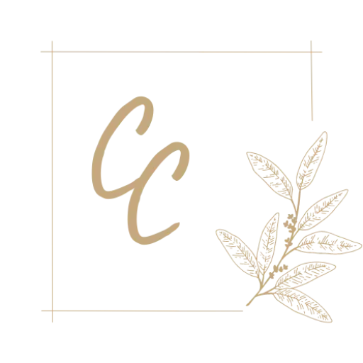 Logo doré de Claire décoratrice d'intérieur à Arras