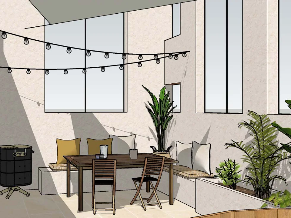 Modélisation 3D d'un projet de décoration intérieure – visualisation par Claire décoratrice à Arras