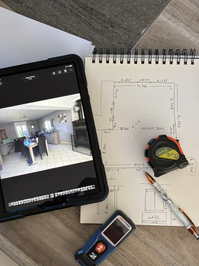 Outils de plan et d'aménagement d'une décoratrice d'intérieur – Claire décoratrice à Arras