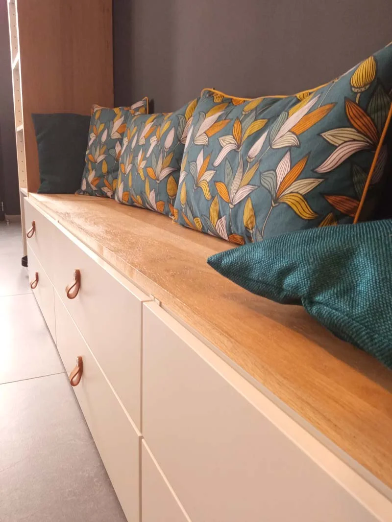 Meuble sur mesure pour entrée – conception mobilier d'entrée par Claire décoratrice à Arras