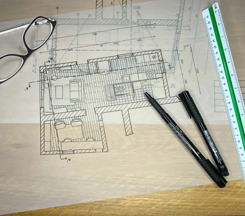 Plan d'implantation d'un appartement – plan d'aménagement 2D par Claire décoratrice à Arras